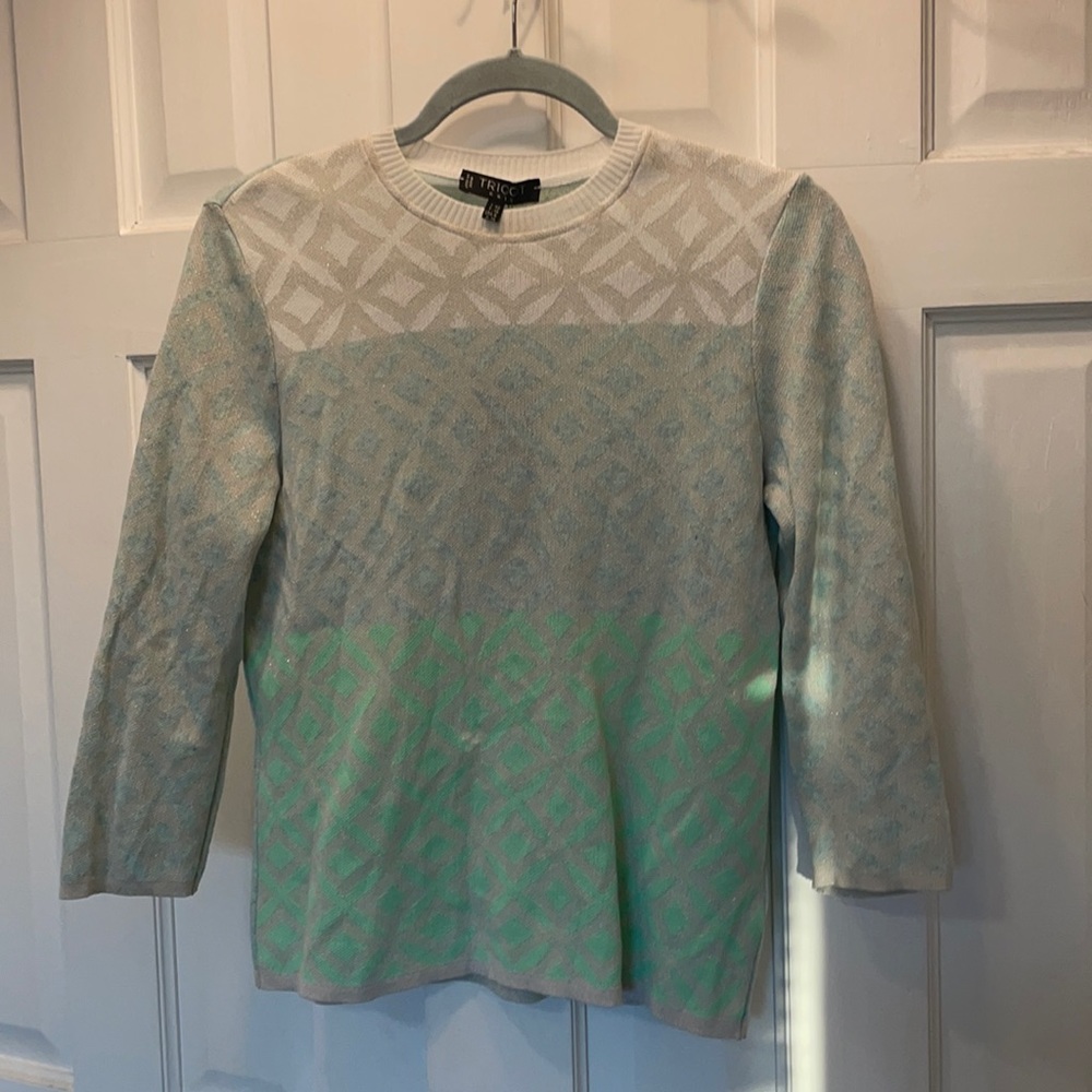 NWT - TRICOT Chic - 3/4 sleeve sweater - Tri-colored